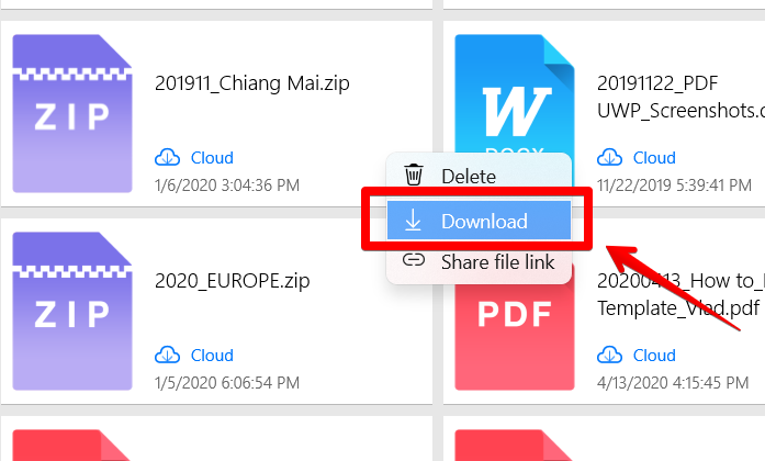 How To Download Files From Kdan Cloud Support Kdan Mobile 2841