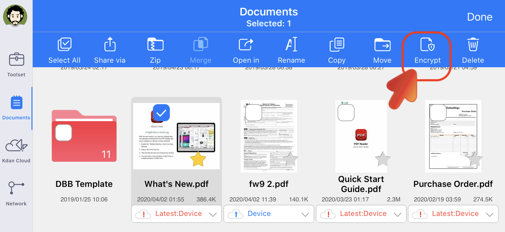 How To Password Protect PDF Files Encrypt PDFs Support Kdan Mobile